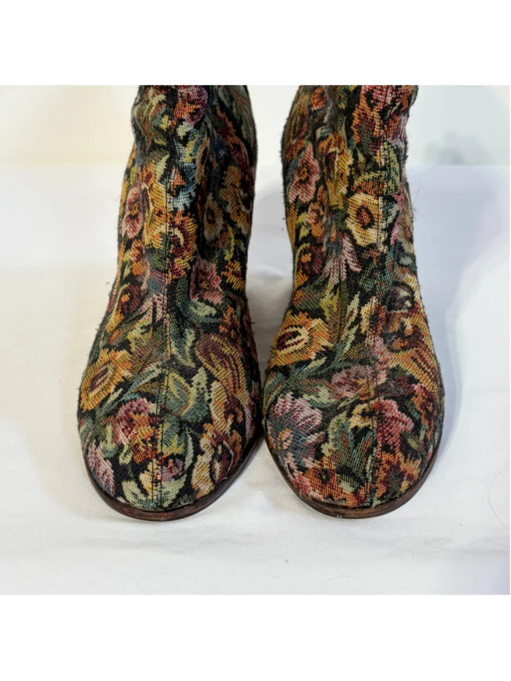 Jeffrey Campbell Havana Last Floral Tapestry Ankle Boots Women’s EU 39 US 8.5